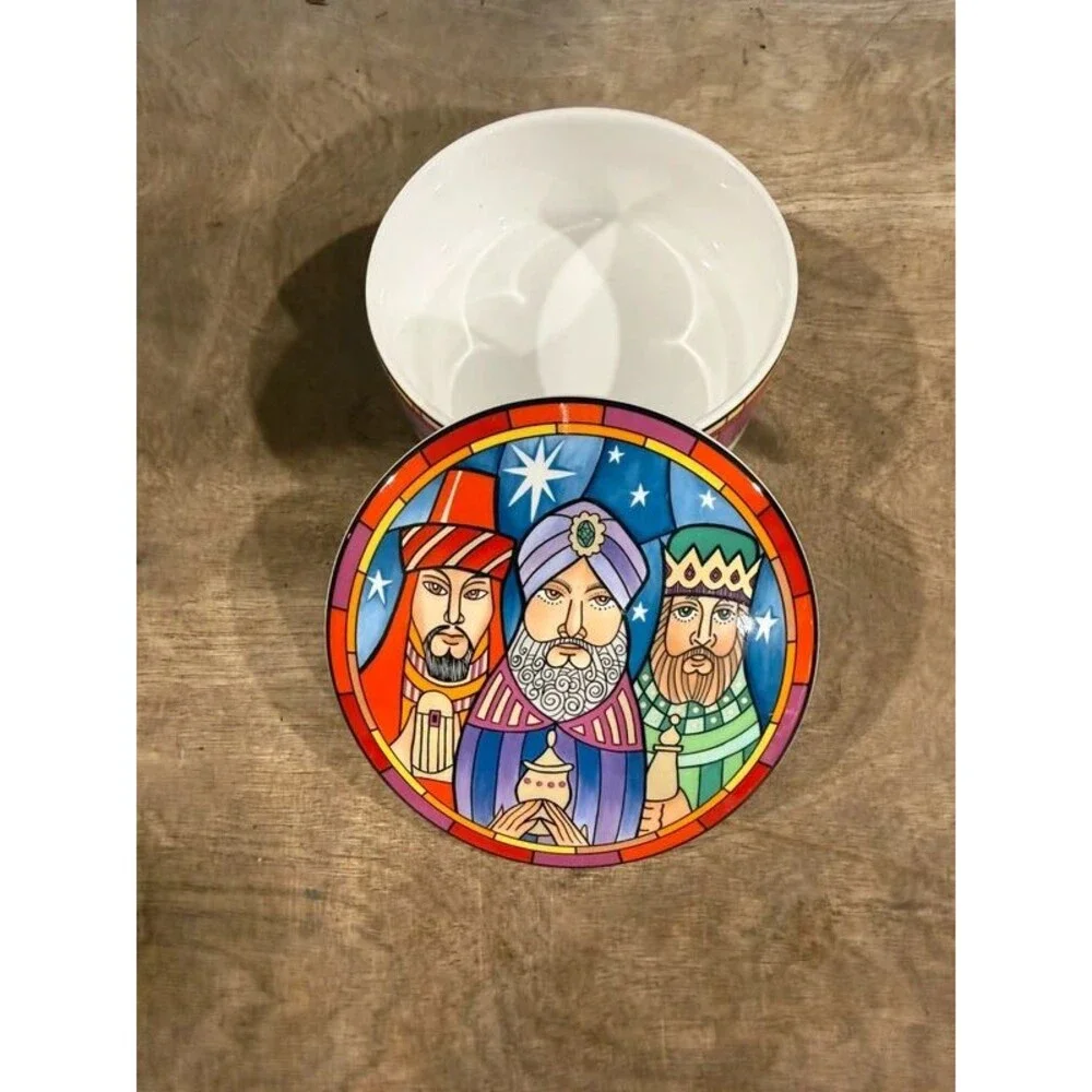 Christmas 3 Wise Men Trinket Candy Dish